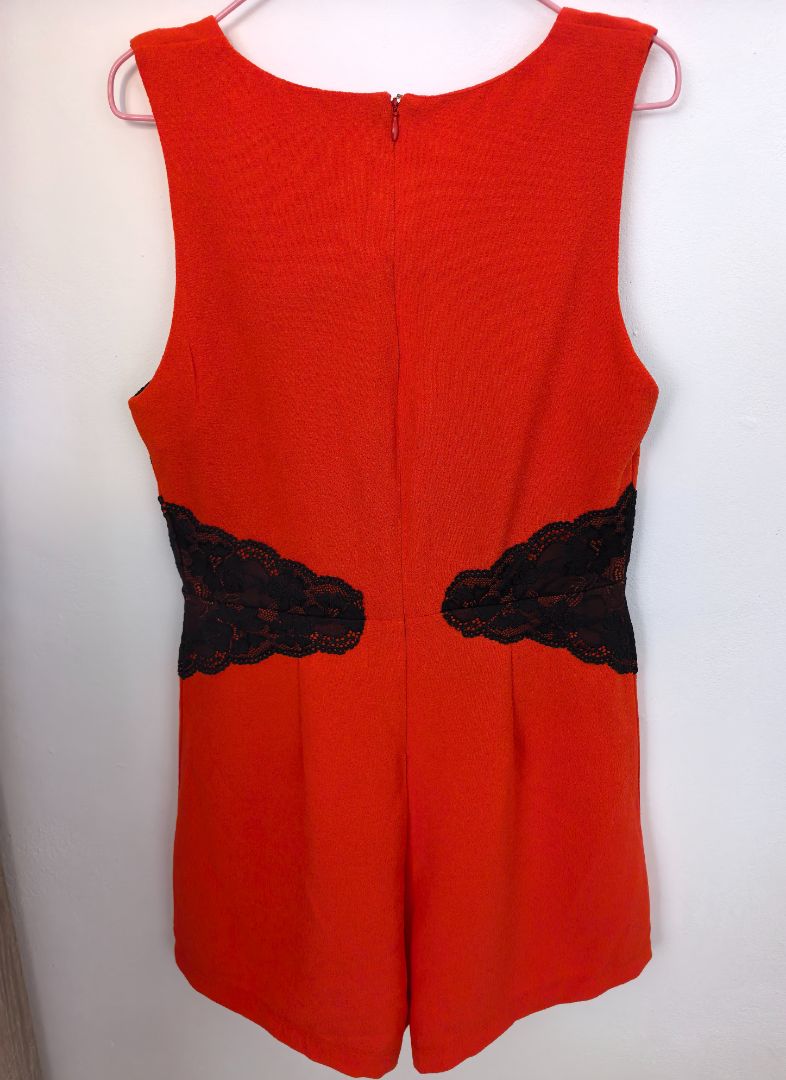 Stella Forest Red Lace Jumper Size M thumbnail 2