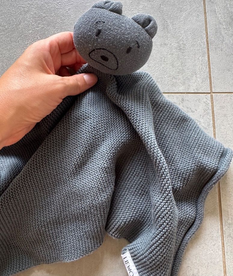 Liewood Grey Bear Doudou Blanket - Image 1 of 3