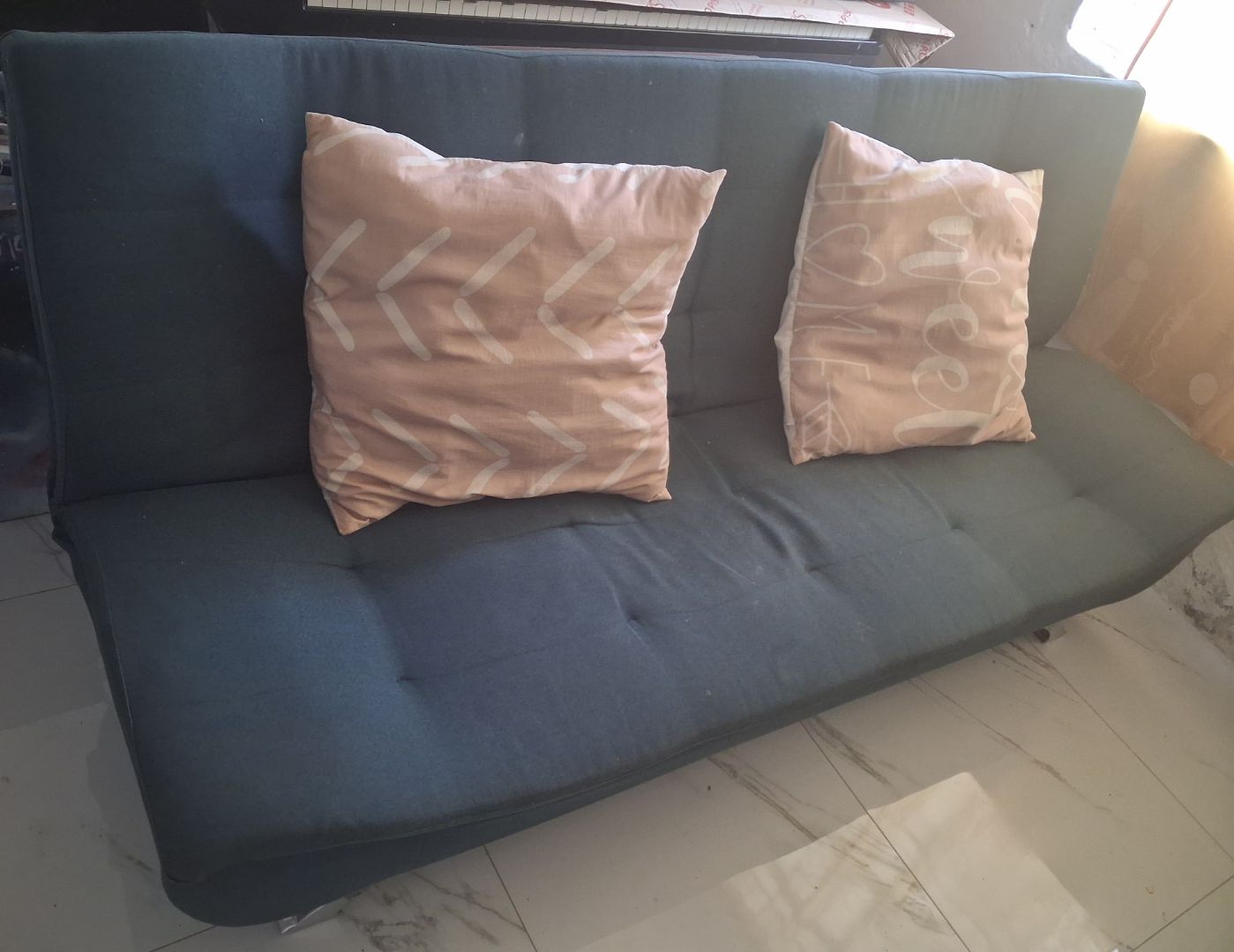 Convertible Sofa Bed Dark Gray - Image 1 of 4