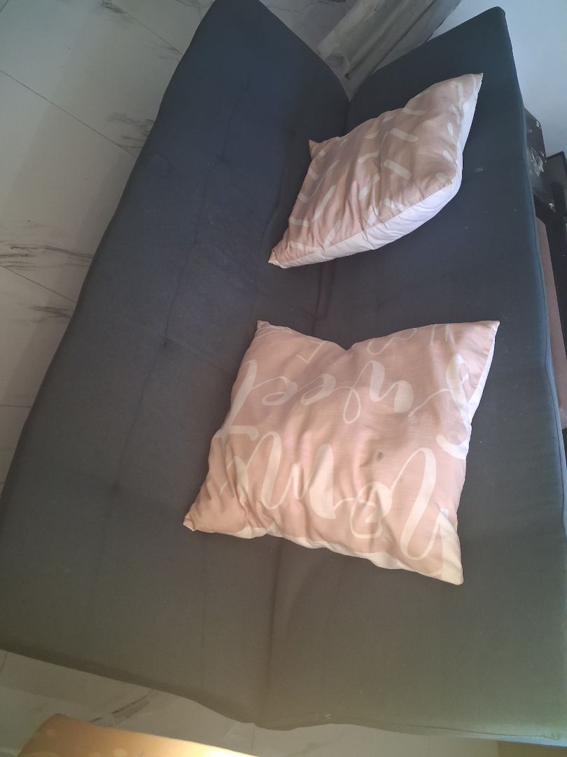 Convertible Sofa Bed Dark Gray thumbnail 3