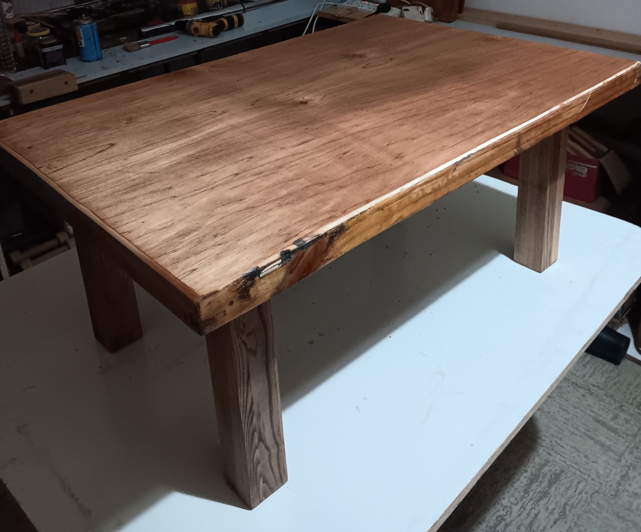 Handmade Pine Coffee Table 770x530mm - Image 1 of 2