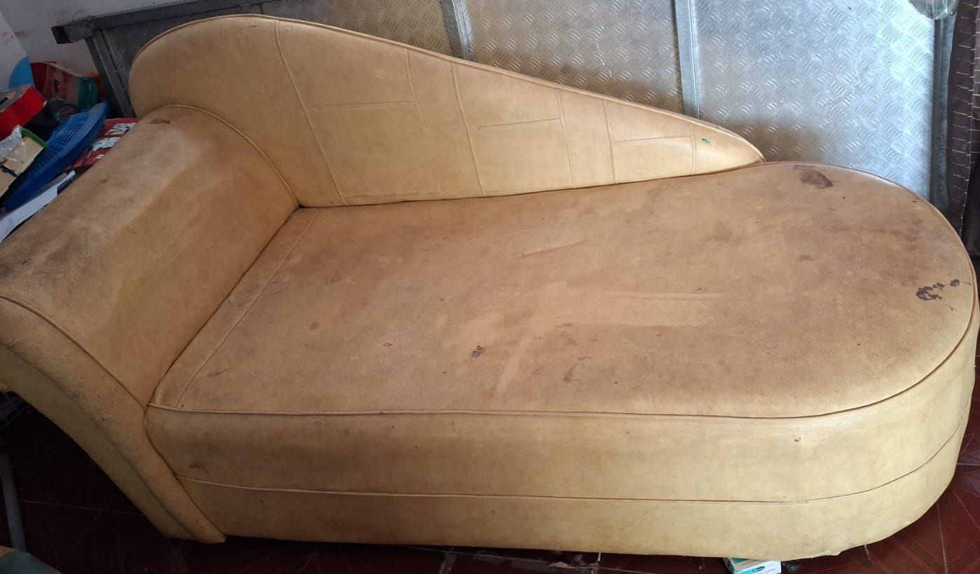 Beige Chaise Lounge Sofa