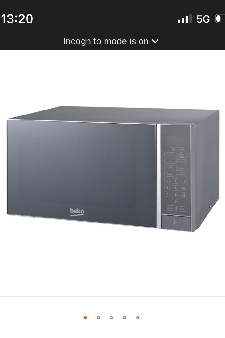 Beko BMO390 Microwave 30L Silver thumbnail 3