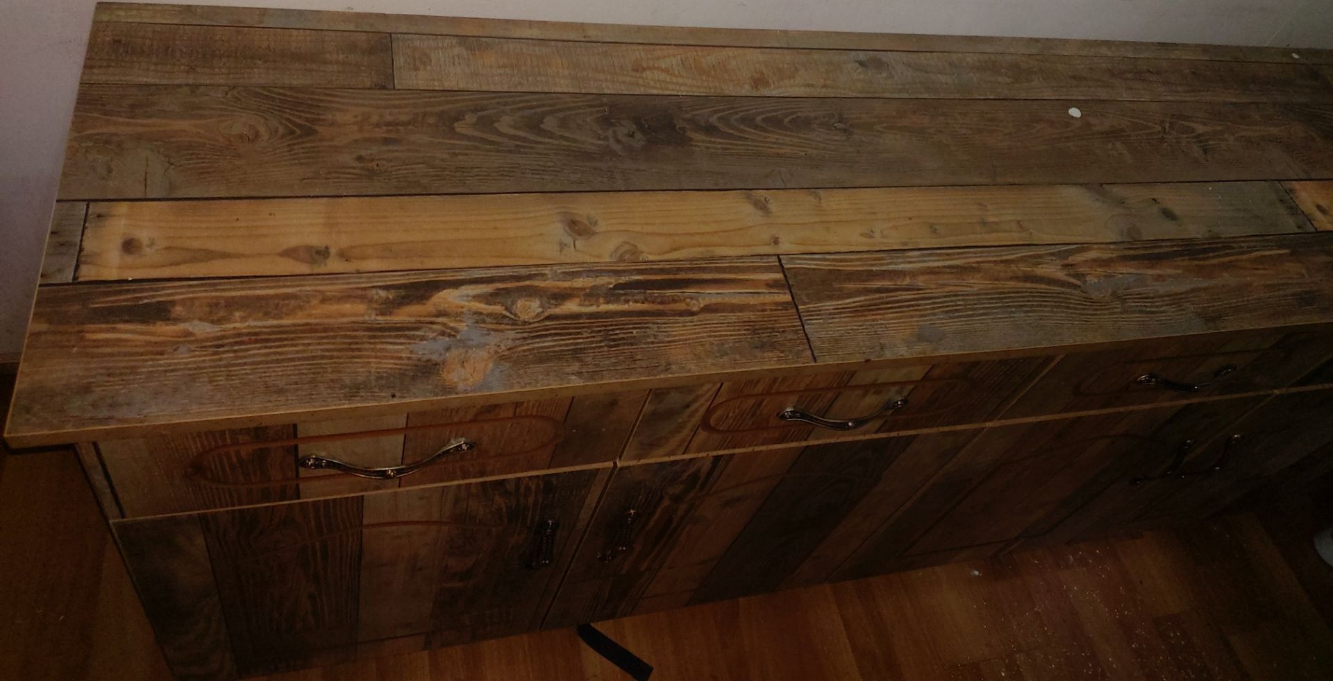 Rustic Wooden Sideboard Cabinet thumbnail 2